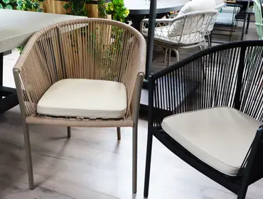 Unique Living Wicker tuinkussen Bliss outdoor 46x47x4cm sand - afbeelding 2