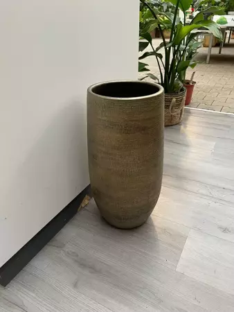 Vaas mira d26h50cm industrieel goud - afbeelding 2