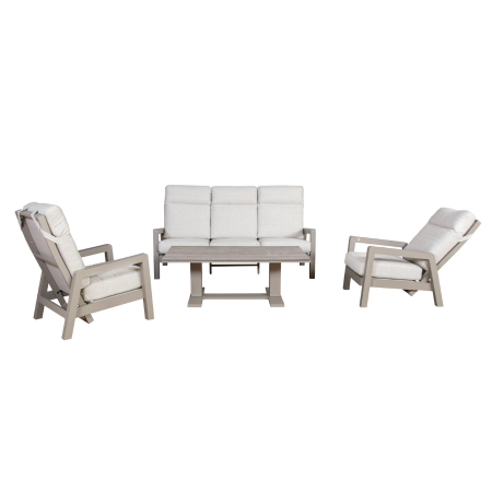 Valerio Loungeset Taupe - afbeelding 2
