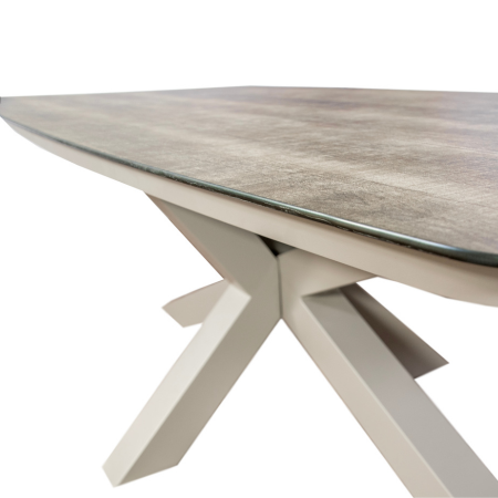 Valerio Tafel 220 x 100 cm Taupe - afbeelding 3