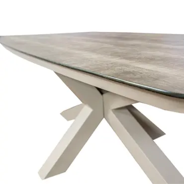 Valerio Tafel 220 x 100 cm Taupe - afbeelding 3