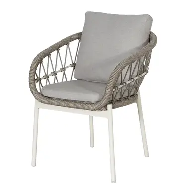 Vita Dining tuinstoel Dakota Bruin Aluminium Touw