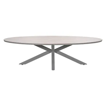 Vita Edison Tuintafel 280cm Taupe zijkant
