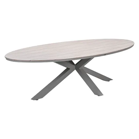 Vita Edison Tuintafel 280cm Taupe zij