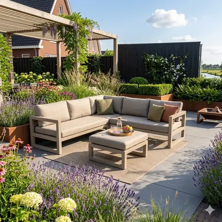 Vita Grosso loungeset hoekbank Beige - afbeelding 3