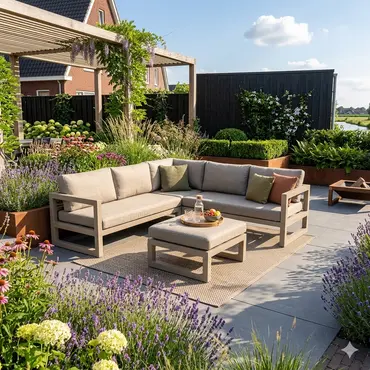 Vita Grosso loungeset hoekbank Beige - afbeelding 3