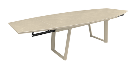 Vita Manta tafel Uitschuifbaar 180 x 110 tot 280 x 110 Creme / Creme