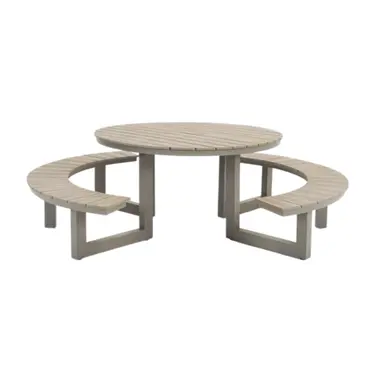 Vita Massa Ronde picknicktafel - Taupe PRE-ORDER