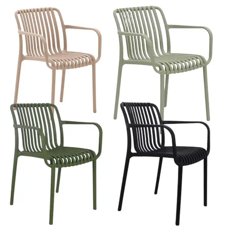 Vita Porto Stapelstoel 4 stuks - afbeelding 1