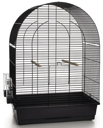 Vogelkooi metaal 54x34x75cm zwart