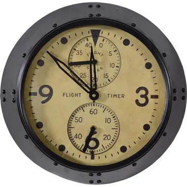 Wandklok durham d46h10cm