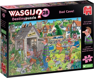 Wasgij Destiny 28 De Mancave van Pa! Puzzel (1000 stukjes)