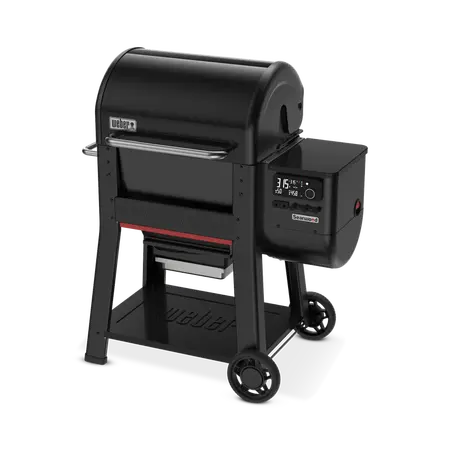 Weber houtskool barbecue searwood 600 24 pallet smoker zwart