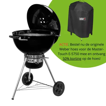 Weber Master-Touch GBS E-5750 houtskoolbarbecue Ø57cm Zwart - afbeelding 1