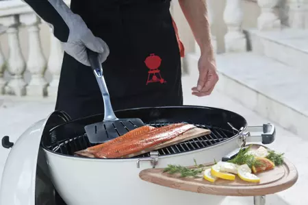 Weber Premium Visspatel - Roestvrij staal zwart - afbeelding 3