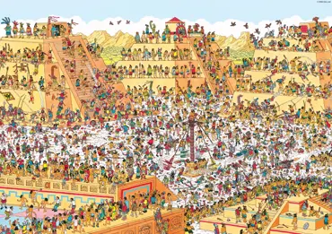 Where’s Wally The Aztecs Puzzel (1000 stukjes) - afbeelding 2