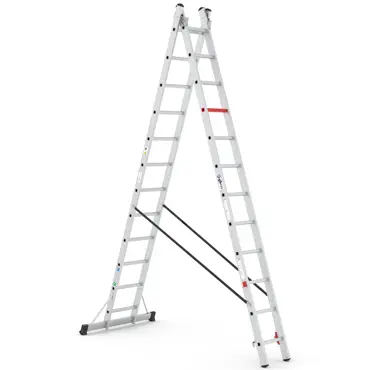 Wixor Professionele Ladder Aluminium 2x12