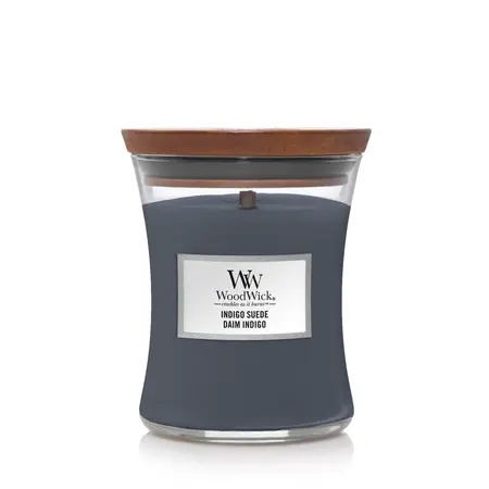 WoodWick Indigo Suede Medium Candle