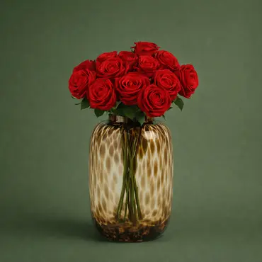 Zijden Boeket - 15 Rode Rozen