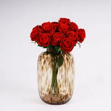 Zijden Boeket - 15 Rode Rozen