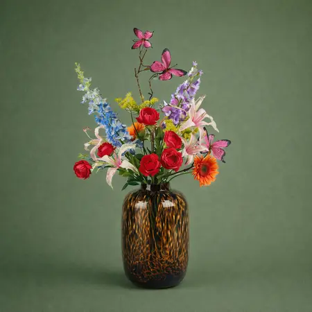 Zijden Boeket Butterfly Bont - afbeelding 1