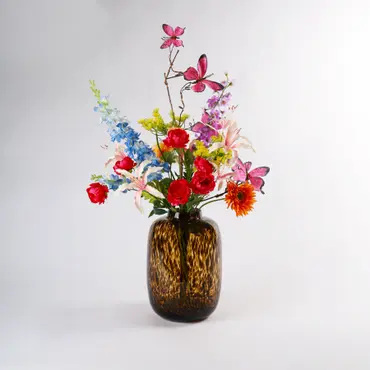 Zijden Boeket Butterfly Bont