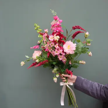 Zijden Kunstboeket Roze zonder vaas