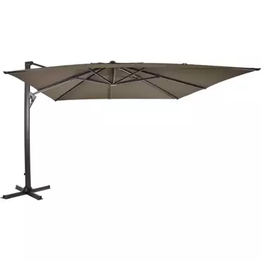 Zweefparasol Taurus Rechthoek 300x400cm - Taupe